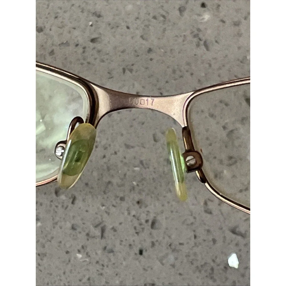 Jones New York Eyeglasses Frames ONLY 50-17-135 full Rim Metal bronze rectangle